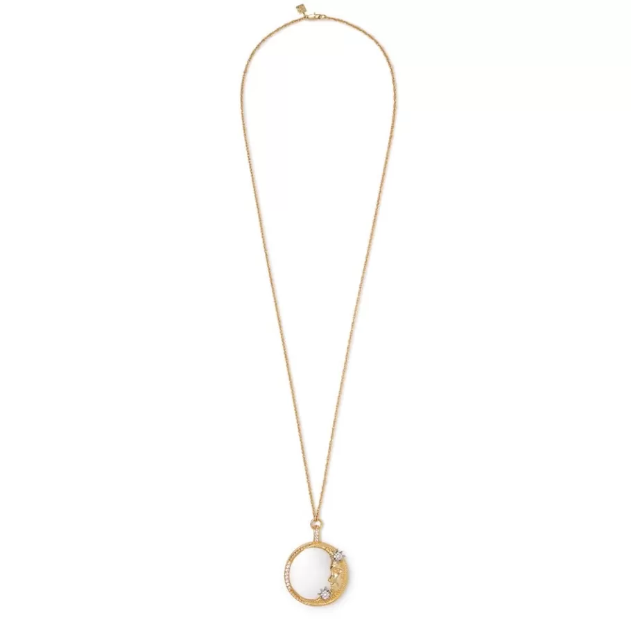 The Met Store Jewelry Sets*Spanish Day and Night Magnifier Pendant Necklace and Moon Drop Earrings Set
