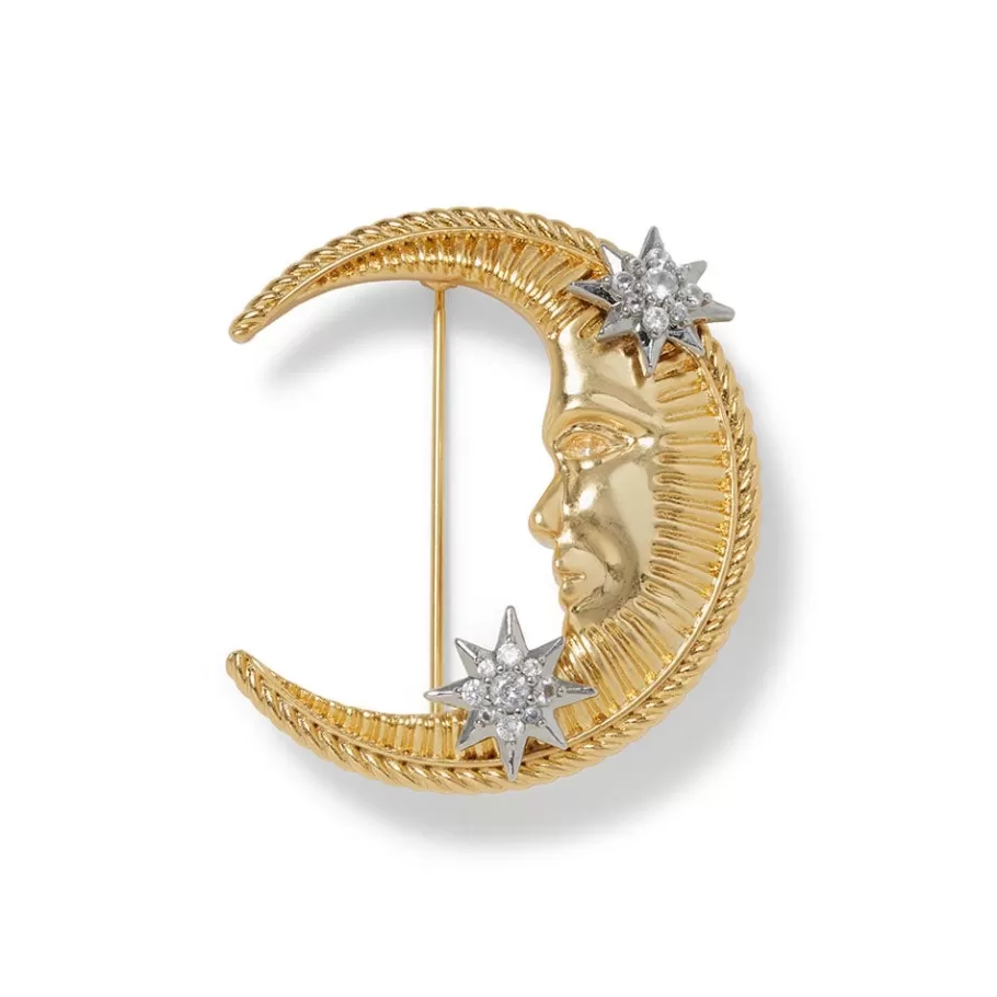 The Met Store Pins & Brooches*Spanish Day and Night Moon Brooch