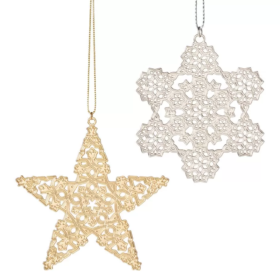 The Met Store Ornaments*2024 Star and Snowflake Ornament Set