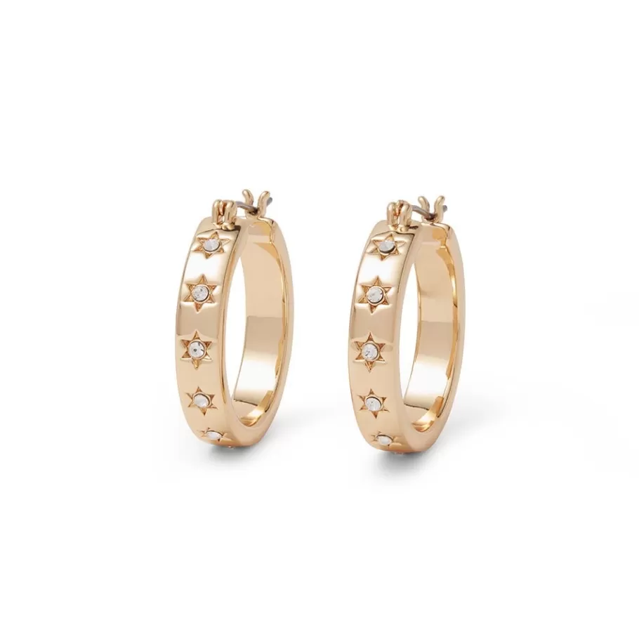 The Met Store Earrings*Star Hoop Earrings