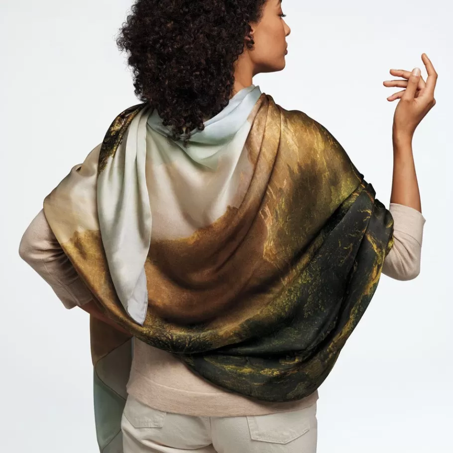 The Met Store Scarves & Wraps*Sublime Landscapes Durand Oversize Oblong Silk Scarf