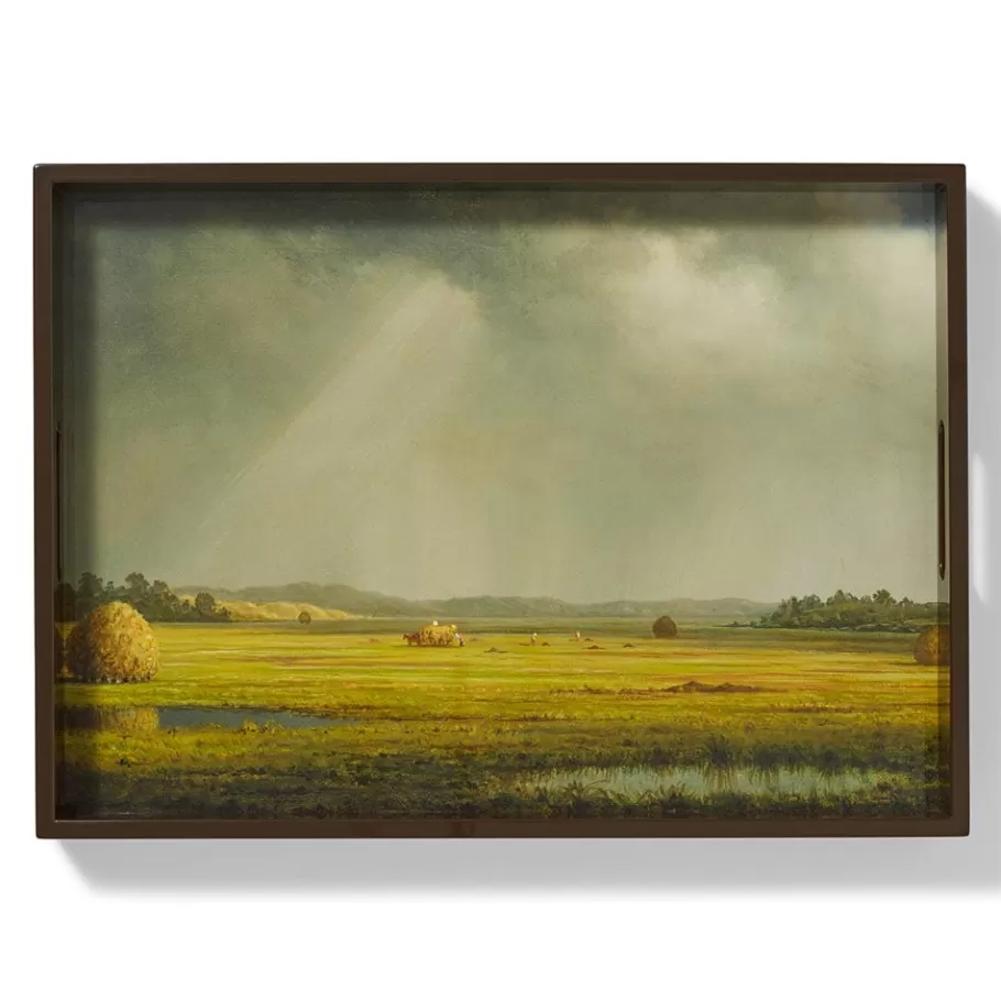 The Met Store Tableware | Decorative Accents*Sublime Landscapes Heade Newburyport Meadows Large Lacquer Tray