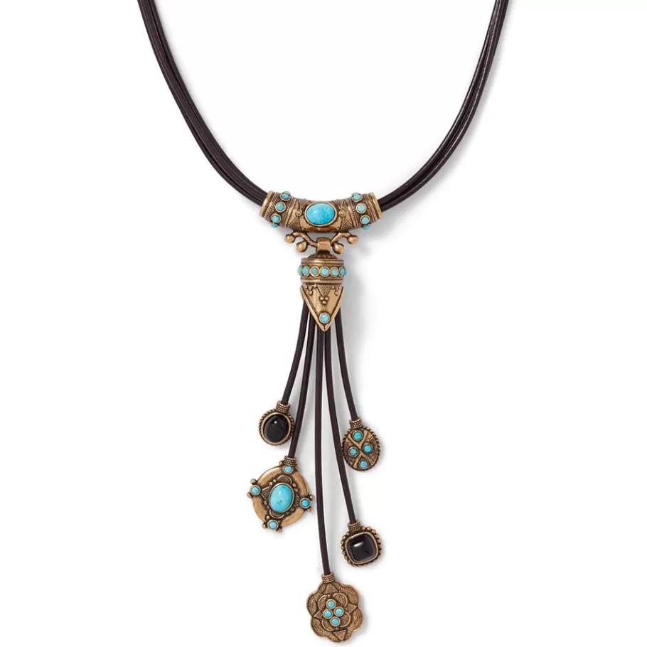 The Met Store Necklaces*Turkmen Leather Statement Necklace