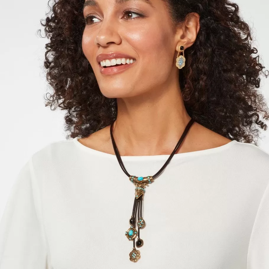 The Met Store Necklaces*Turkmen Leather Statement Necklace