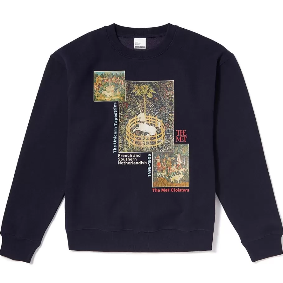 The Met Store Clothing*Unicorn Tapestries Crew Neck Sweatshirt