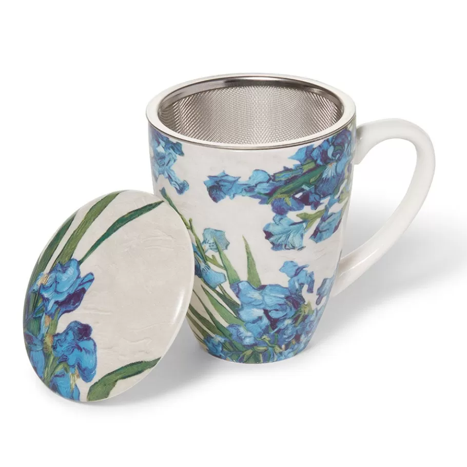 The Met Store Tableware*Van Gogh Irises Covered Mug with Tea Infuser