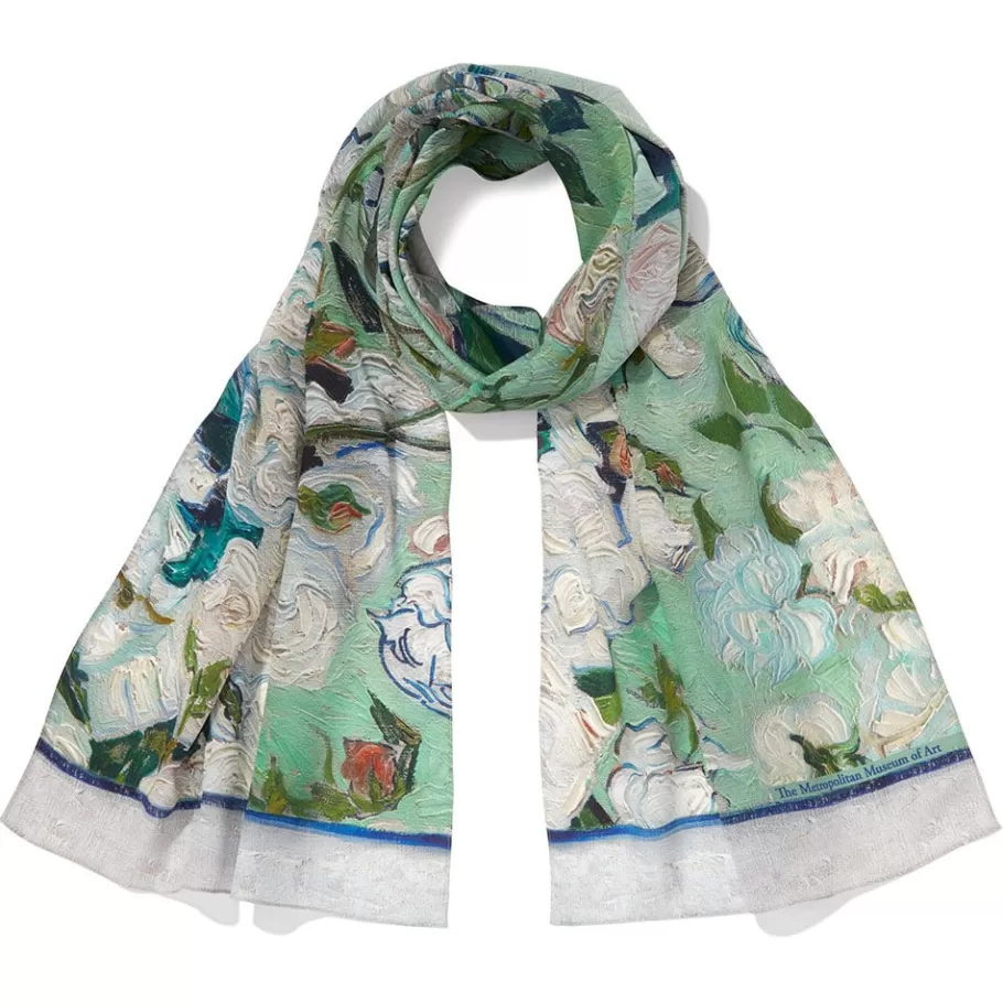 The Met Store Scarves & Wraps*Van Gogh Roses Oblong Silk Scarf