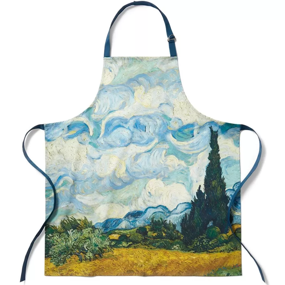 The Met Store Tableware*Van Gogh Wheat Field with Cypresses Apron