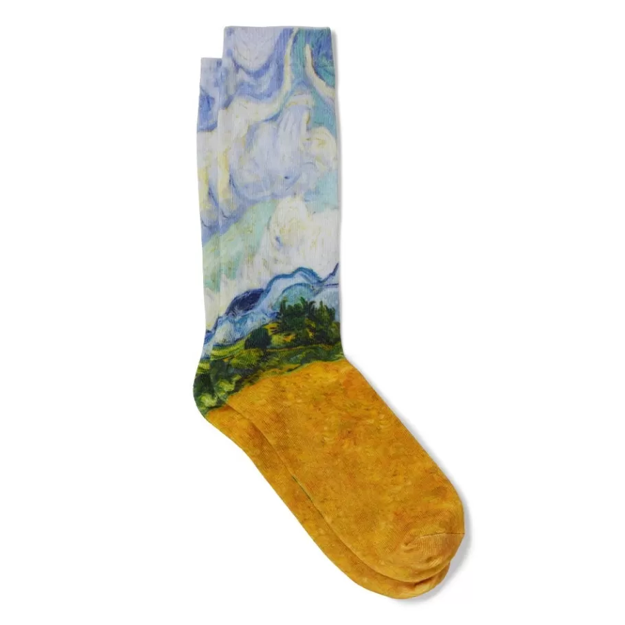 The Met Store Small Accessories*Van Gogh Wheat Field with Cypresses Men's Socks