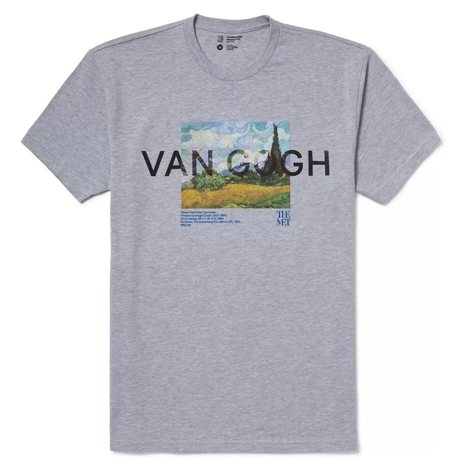 The Met Store Clothing*Van Gogh Wheat Field With Cypresses Unisex Tee