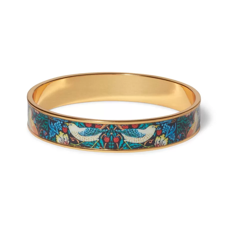 The Met Store Bracelets*William Morris Strawberry Thief Enamel Bangle