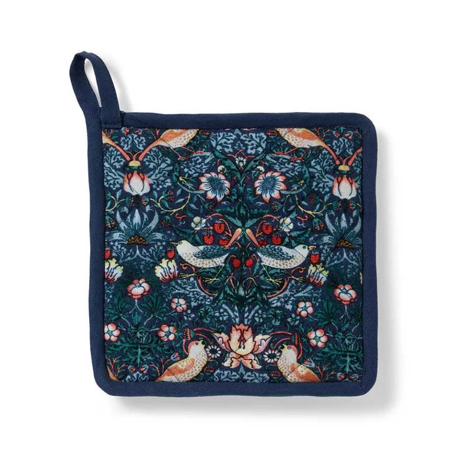 The Met Store Tableware*William Morris Strawberry Thief Pot Holder and Oven Mitt Set