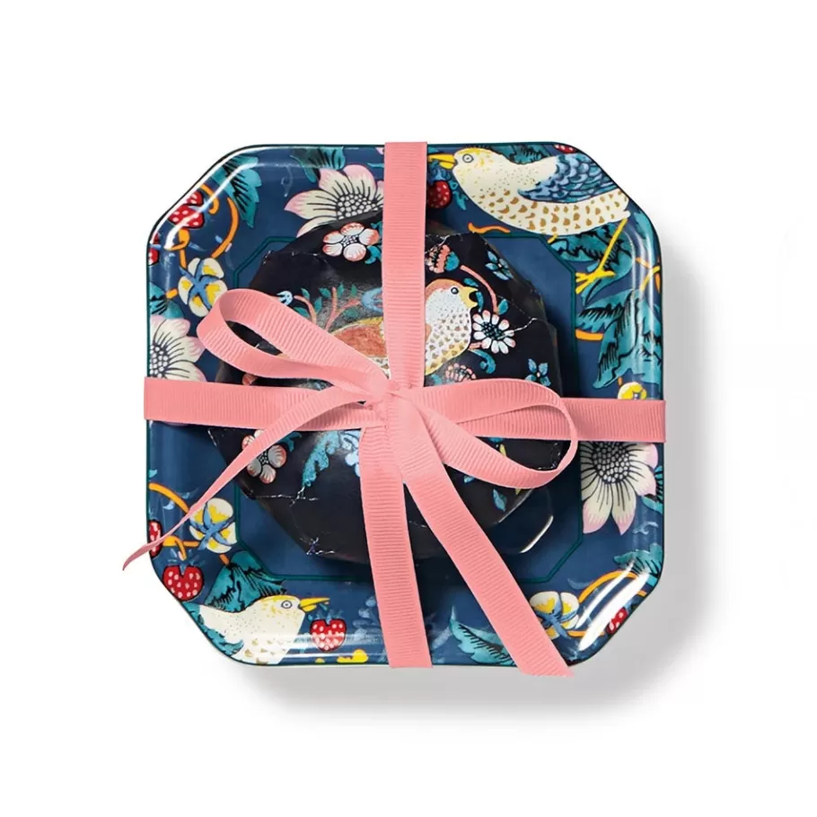 The Met Store Decorative Accents*William Morris Strawberry Thief Scented Soap and Porcelain Dish Gift Set